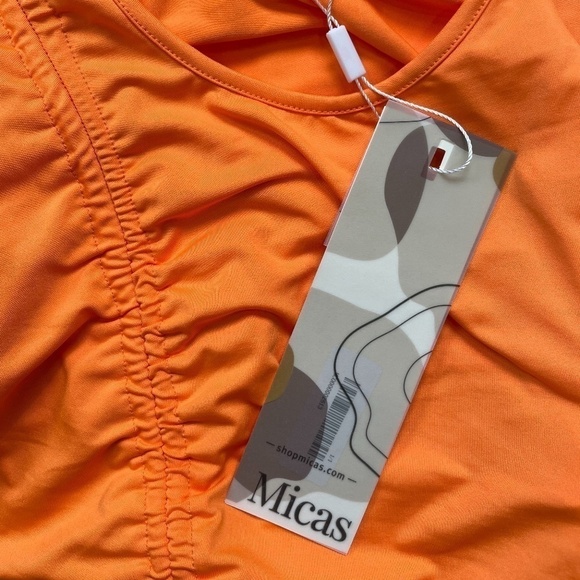 Ruched Draw Strings Bodycon Midi Dress - Picture 8 of 9